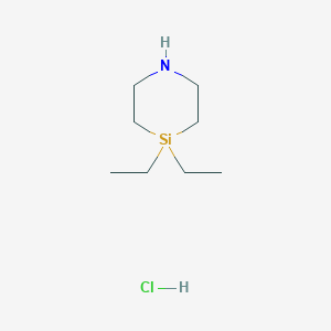 4,4-Diethyl-1,4-azasilinane;hydrochloride - 2378507-16-3