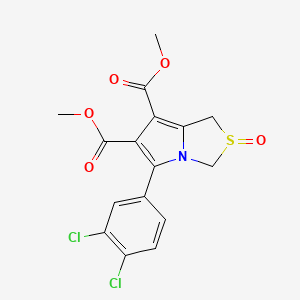 6,7-dimethyl5-(3,4-dichlorophenyl)-2-oxo-1H,3H-2lambda4-pyrrolo[1,2-c][1,3]thiazole-6,7-dicarboxylate - 339113-64-3