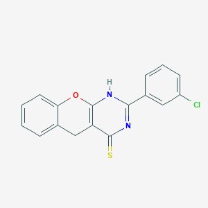 2-(3-chlorophenyl)-3H-chromeno[2,3-d]pyrimidine-4(5H)-thione - 899761-56-9