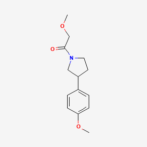 2-Methoxy-1-(3-(4-methoxyphenyl)pyrrolidin-1-yl)ethanone - 1209076-94-7