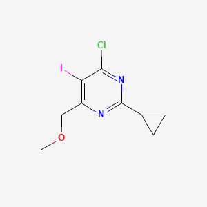 4-Chloro-2-cyclopropyl-5-iodo-6-(methoxymethyl)pyrimidine - 1525519-07-6