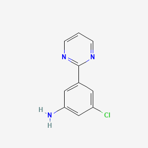 3-chloro-5-(pyrimidin-2-yl)aniline - 1822659-72-2