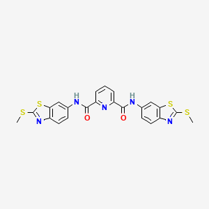 N2,N6-bis(2-(methylthio)benzo[d]thiazol-6-yl)pyridine-2,6-dicarboxamide - 392325-14-3