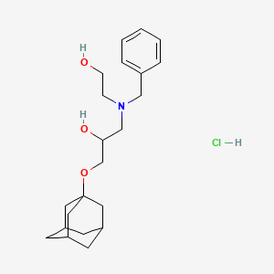 1-(Adamantan-1-yloxy)-3-[benzyl(2-hydroxyethyl)amino]propan-2-ol hydrochloride - 1216412-83-7