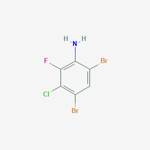 4,6-Dibromo-3-chloro-2-fluoroaniline - 1820717-44-9