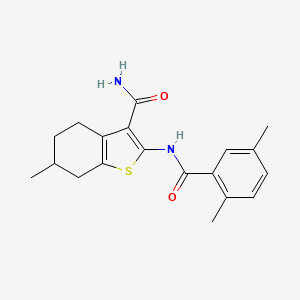 2-(2,5-DIMETHYLBENZAMIDO)-6-METHYL-4,5,6,7-TETRAHYDRO-1-BENZOTHIOPHENE-3-CARBOXAMIDE - 888411-49-2