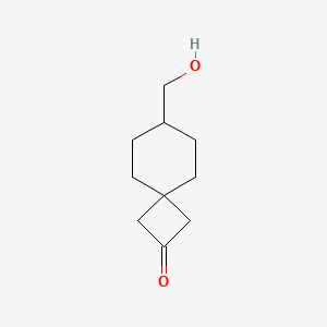 7-(Hydroxymethyl)spiro[3.5]nonan-2-one - 2551118-63-7