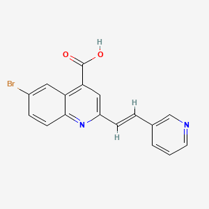 6-Bromo-2-[2-(pyridin-3-yl)ethenyl]quinoline-4-carboxylic acid - 926260-32-4