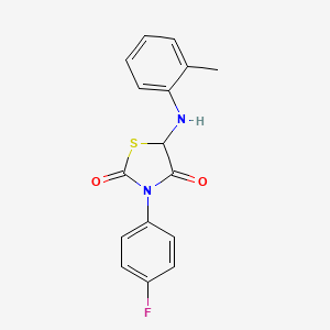 3-(4-Fluorophenyl)-5-(o-tolylamino)thiazolidine-2,4-dione - 1025499-75-5