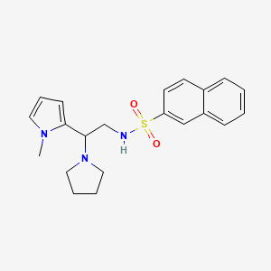 N-(2-(1-methyl-1H-pyrrol-2-yl)-2-(pyrrolidin-1-yl)ethyl)naphthalene-2-sulfonamide - 1049393-27-2