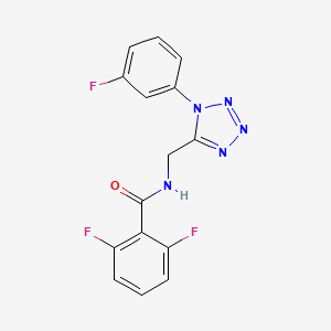 2,6-difluoro-N-((1-(3-fluorophenyl)-1H-tetrazol-5-yl)methyl)benzamide - 921075-81-2
