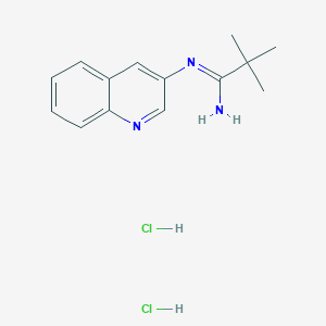 2,2-Dimethyl-N-(quinolin-3-yl)propanimidamide dihydrochloride - 1909311-93-8
