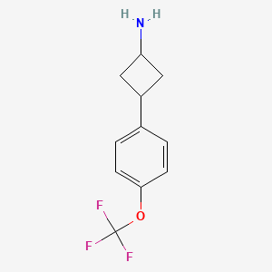 3-[4-(Trifluoromethoxy)phenyl]cyclobutan-1-amine - 1251268-62-8