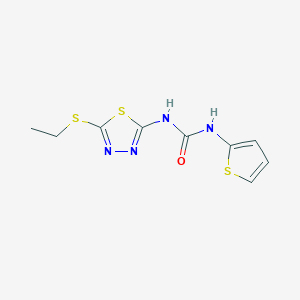 1-(5-(Ethylthio)-1,3,4-thiadiazol-2-yl)-3-(thiophen-2-yl)urea - 1002041-12-4