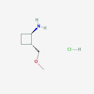 rac-(1R,2R)-2-(methoxymethyl)cyclobutan-1-amine hydrochloride, trans - 1909287-01-9