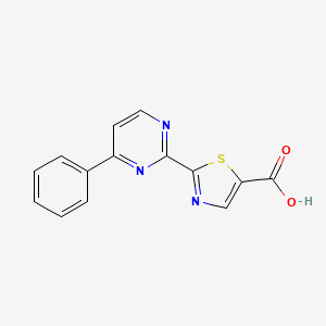 2-(4-Phenylpyrimidin-2-yl)thiazole-5-carboxylic acid - 1965305-01-4