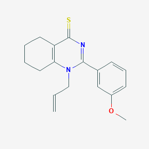 1-allyl-2-(3-methoxyphenyl)-5,6,7,8-tetrahydroquinazoline-4(1H)-thione - 831229-33-5