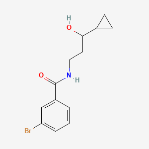 3-bromo-N-(3-cyclopropyl-3-hydroxypropyl)benzamide - 1396782-00-5