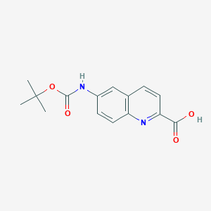 6-((tert-Butoxycarbonyl)amino)quinoline-2-carboxylic acid - 1023816-81-0