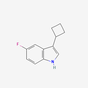 3-Cyclobutyl-5-fluoro-1H-indole - 1699588-52-7