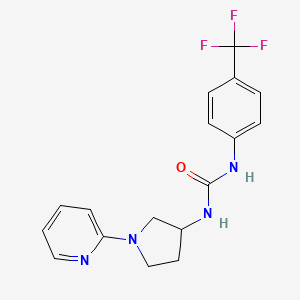 1-(1-(Pyridin-2-yl)pyrrolidin-3-yl)-3-(4-(trifluoromethyl)phenyl)urea - 1795484-06-8