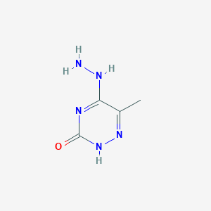 5-Hydrazinyl-6-methyl-2,3-dihydro-1,2,4-triazin-3-one - 16946-87-5