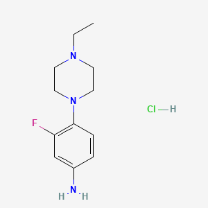 4-(4-Ethylpiperazin-1-yl)-3-fluoroaniline hydrochloride - 1431965-94-4