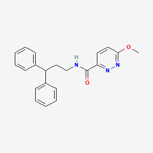 N-(3,3-diphenylpropyl)-6-methoxypyridazine-3-carboxamide - 1334373-18-0