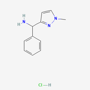 (1-Methyl-1H-pyrazol-3-yl)(phenyl)methanamine hydrochloride - 2230798-70-4