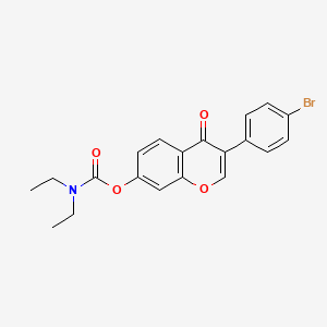 3-(4-bromophenyl)-4-oxo-4H-chromen-7-yl diethylcarbamate - 845651-41-4
