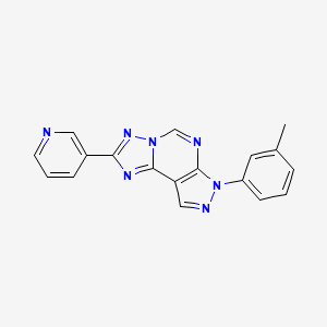 2-(pyridin-3-yl)-7-(m-tolyl)-7H-pyrazolo[4,3-e][1,2,4]triazolo[1,5-c]pyrimidine - 900277-07-8