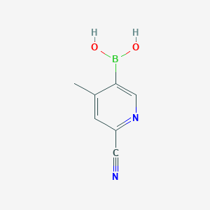 (6-Cyano-4-methylpyridin-3-yl)boronic acid - 2225178-21-0