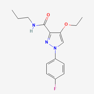 4-ethoxy-1-(4-fluorophenyl)-N-propyl-1H-pyrazole-3-carboxamide - 1209286-89-4