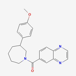 6-[3-(4-methoxyphenyl)azepane-1-carbonyl]quinoxaline - 1795197-23-7