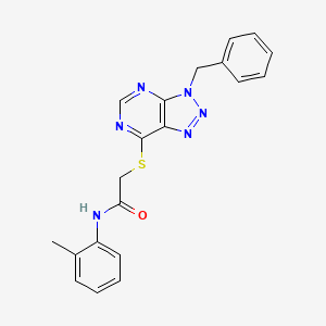 2-((3-benzyl-3H-[1,2,3]triazolo[4,5-d]pyrimidin-7-yl)thio)-N-(o-tolyl)acetamide - 863452-71-5