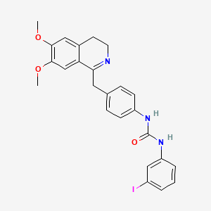 1-[4-[(6,7-Dimethoxy-3,4-dihydroisoquinolin-1-yl)methyl]phenyl]-3-(3-iodophenyl)urea - 1023488-62-1