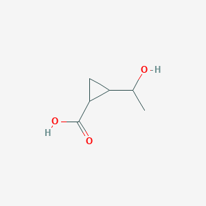 2-(1-Hydroxyethyl)cyclopropane-1-carboxylic acid - 72436-83-0