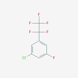 1-Chloro-3-fluoro-5-(pentafluoroethyl)benzene - 1429056-21-2
