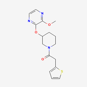 1-(3-((3-Methoxypyrazin-2-yl)oxy)piperidin-1-yl)-2-(thiophen-2-yl)ethanone - 2034505-02-5
