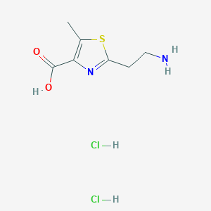 2-(2-aminoethyl)-5-methyl-1,3-thiazole-4-carboxylic acid dihydrochloride - 2138171-98-7