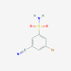 3-Bromo-5-cyanobenzene-1-sulfonamide - 49674-14-8