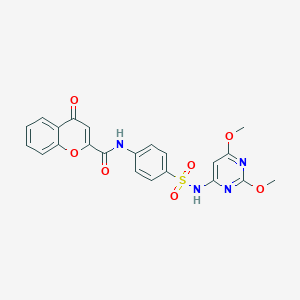 N-{4-[(2,6-dimethoxypyrimidin-4-yl)sulfamoyl]phenyl}-4-oxo-4H-chromene-2-carboxamide - 307545-36-4