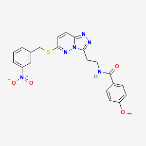 4-methoxy-N-(2-(6-((3-nitrobenzyl)thio)-[1,2,4]triazolo[4,3-b]pyridazin-3-yl)ethyl)benzamide - 872996-29-7