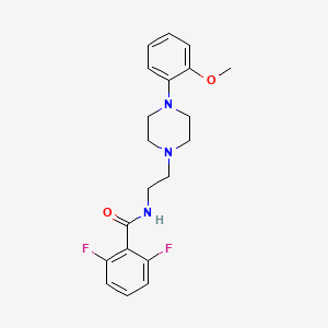 2,6-difluoro-N-(2-(4-(2-methoxyphenyl)piperazin-1-yl)ethyl)benzamide - 91617-21-9