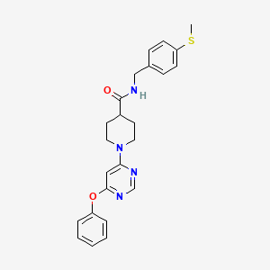 N-[4-(methylthio)benzyl]-1-(6-phenoxypyrimidin-4-yl)piperidine-4-carboxamide - 1251676-84-2