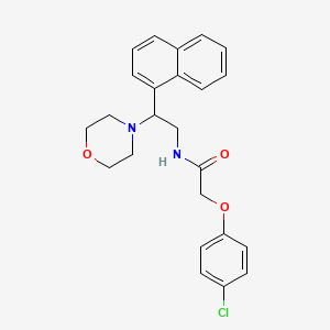 2-(4-chlorophenoxy)-N-(2-morpholino-2-(naphthalen-1-yl)ethyl)acetamide - 941932-00-9