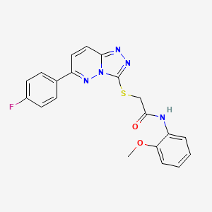 2-((6-(4-fluorophenyl)-[1,2,4]triazolo[4,3-b]pyridazin-3-yl)thio)-N-(2-methoxyphenyl)acetamide - 894056-85-0