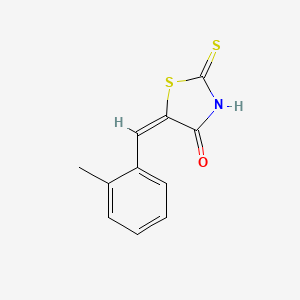 (5E)-2-mercapto-5-(2-methylbenzylidene)-1,3-thiazol-4(5H)-one - 50459-52-4