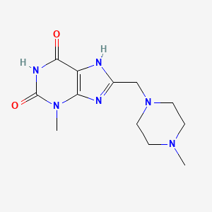 3-methyl-8-[(4-methylpiperazin-1-yl)methyl]-7H-purine-2,6-dione - 847239-76-3