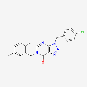 3-(4-chlorobenzyl)-6-(2,5-dimethylbenzyl)-3H-[1,2,3]triazolo[4,5-d]pyrimidin-7(6H)-one - 847383-94-2